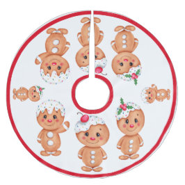 Gingerbread Man Holiday Festliche Weihnachten Sais Polyester Weihnachtsbaumdecke