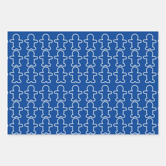 Gingerbread Man Holiday Geschenkpapier Set (Vorderseite 3)