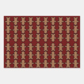 Gingerbread Man Holiday Geschenkpapier Set (Vorderseite)