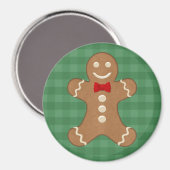 Gingerbread Man Holiday Magnet (Vorderseite/Rückseite)