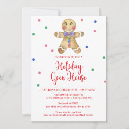 Gingerbread man - Holiday Open House Einladung