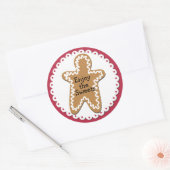 Gingerbread Man Holiday Sticker (Umschlag)