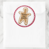 Gingerbread Man Holiday Sticker (Tasche)