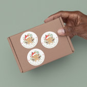 Gingerbread Man Homemade Liebe Weihnachtsnachtsnah Etiketten