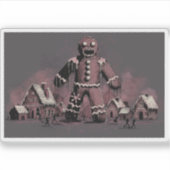 Gingerbread Man Horror Aufkleber (Vorderseite)