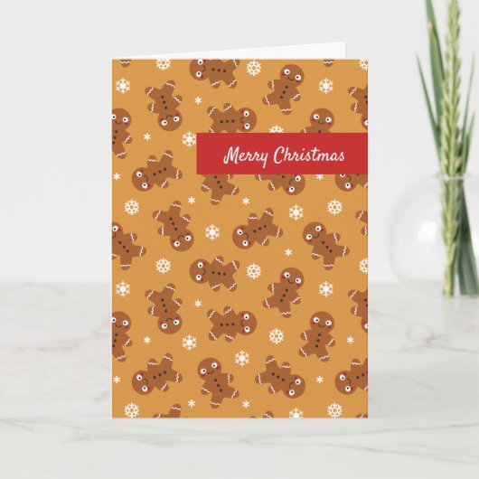 Gingerbread Man Karte (Vorderseite)