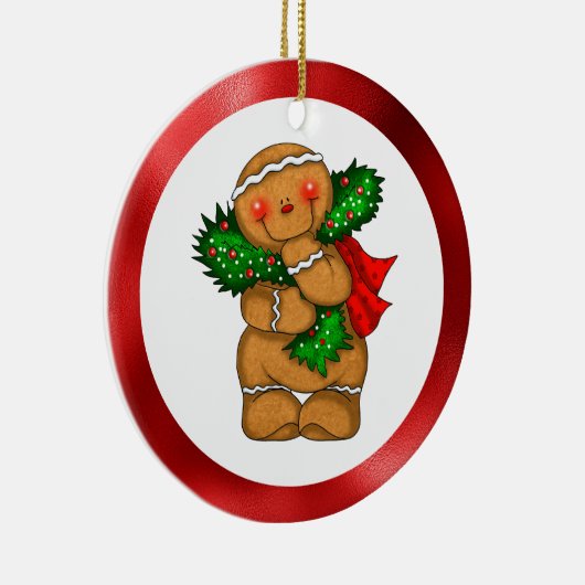 Gingerbread Man Keramik Ornament (Rechts)