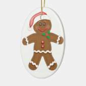 Gingerbread Man Keramik Ornament (Links)