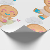 Gingerbread Man Koch Geschenkpapier (Ecke)