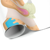 Gingerbread Man Koch Geschenkpapier (Rolleneckpunkt)