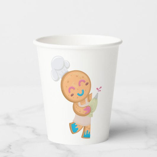 Gingerbread Man Koch Pappbecher (Vorderseite)