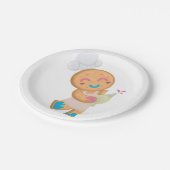 Gingerbread Man Koch Pappteller (Schrägansicht)