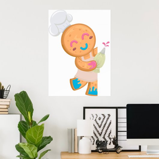 Gingerbread Man Koch Poster