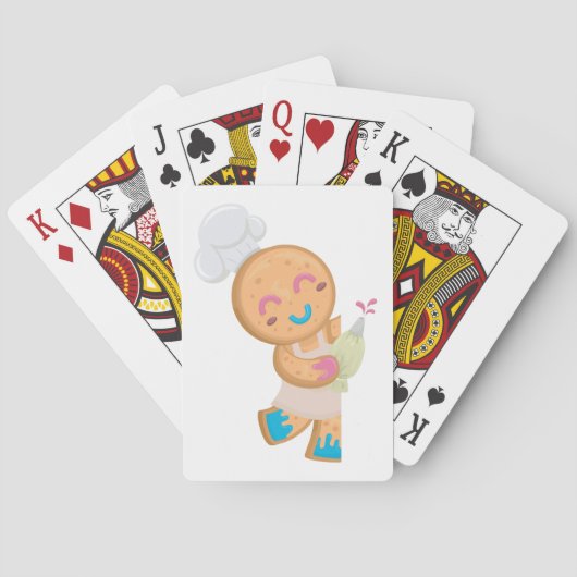 Gingerbread Man Koch Spielkarten (Rückseite)