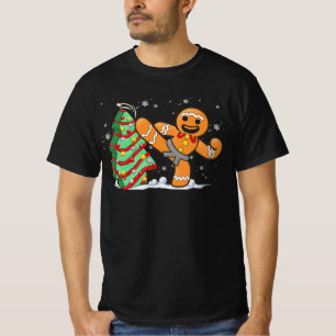 Gingerbread Man Kung Fu Weihnachtsweihnachtskeks K T-Shirt