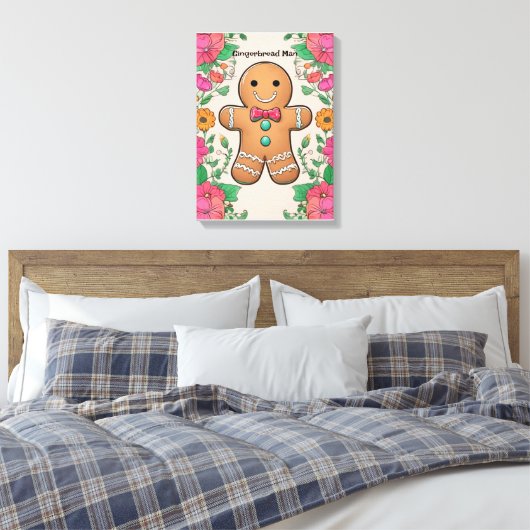 Gingerbread Man Leinwanddruck (Insitu (Schlafzimmer))