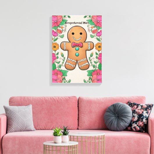Gingerbread Man Leinwanddruck (Insitu (Wohnzimmer))