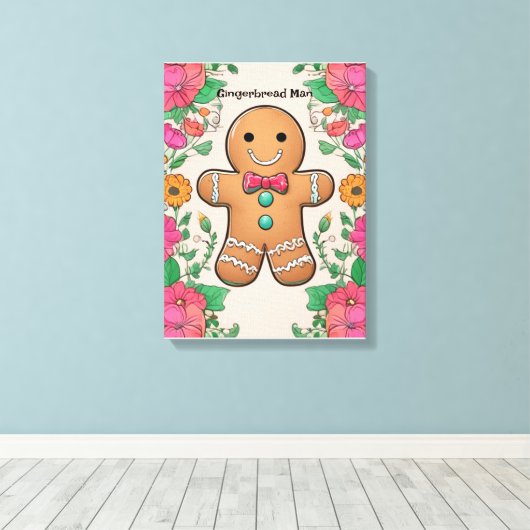 Gingerbread Man Leinwanddruck (Insitu (Holzboden))
