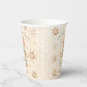 Gingerbread Man Litman Weihnachtsdusche Pappbecher (Rechts)