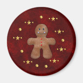 Gingerbread Man Magic Christmas Magnet (Vorne)