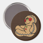 Gingerbread Man Magnet (Vorderseite/Rückseite)