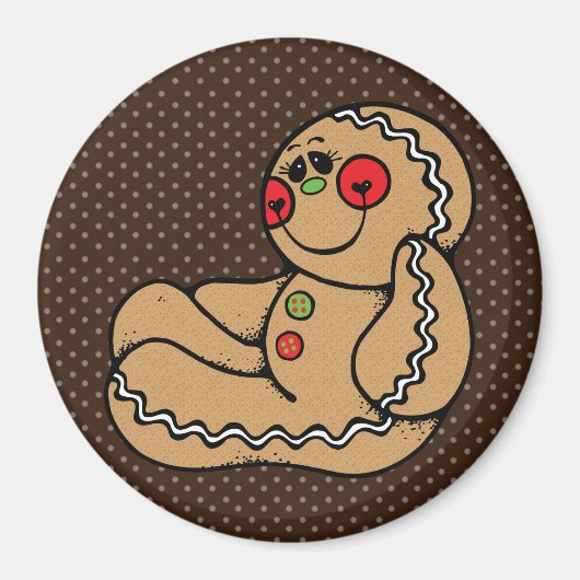 Gingerbread Man Magnet (Vorne)