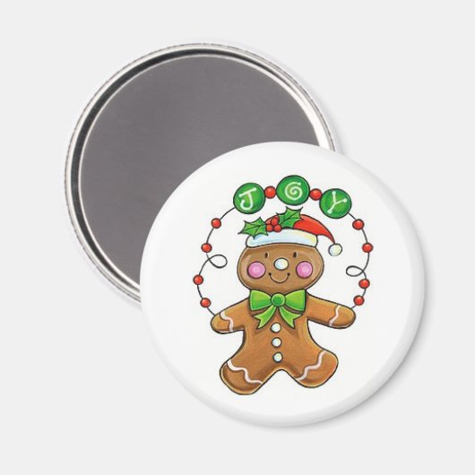 Gingerbread Man Magnet (Vorderseite/Rückseite)