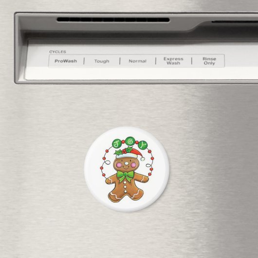 Gingerbread Man Magnet (In Situ (Geschirrspüler))