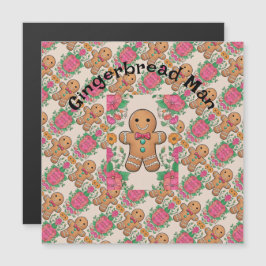 Gingerbread Man Magnetkarte