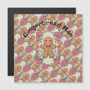 Gingerbread Man Magnetkarte