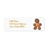 Gingerbread Man Mailing Labels (Vorne)