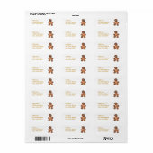 Gingerbread Man Mailing Labels (Vorne)