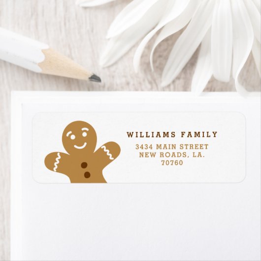 Gingerbread Man Mailing Labels (Insitu)