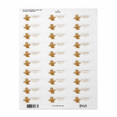 Gingerbread Man Mailing Labels (Vorne)
