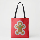 Gingerbread Man Making The Angel In The Snow Tasche (Vorderseite)