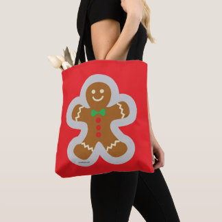 Gingerbread Man Making The Angel In The Snow Tasche
