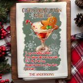 Gingerbread Man Martini Weihnachtscocktail Rezept Geschirrtuch