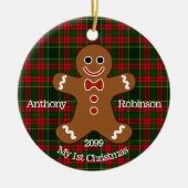 Gingerbread Man Mein 1. Weihnachtsschmuck (Vorne)