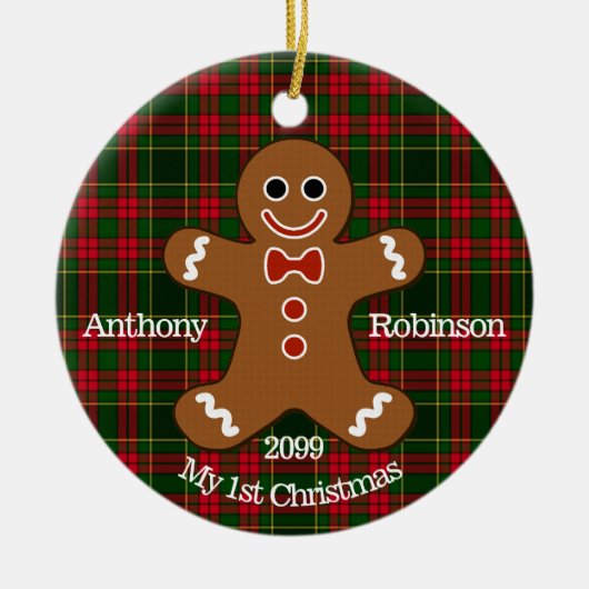 Gingerbread Man Mein 1. Weihnachtsschmuck (Vorne)