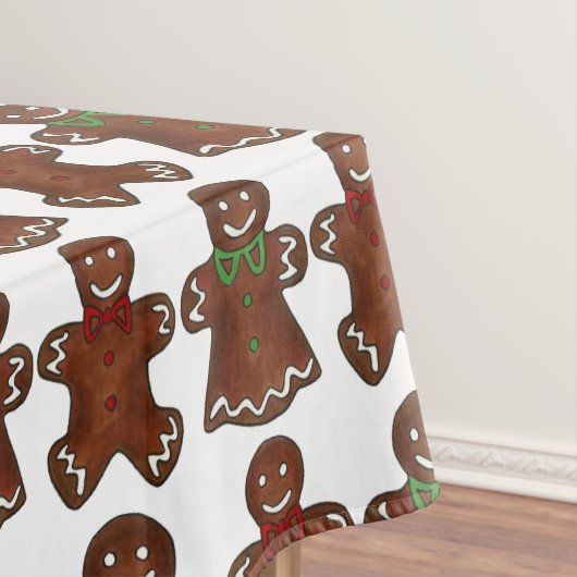 Gingerbread Man Men Lady Weihnachtsfeiertag Tischdecke (Beispiel)