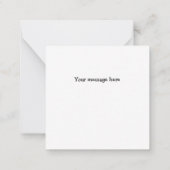 Gingerbread Man Mini Danke Note Card Mitteilungskarte (Rückseite)