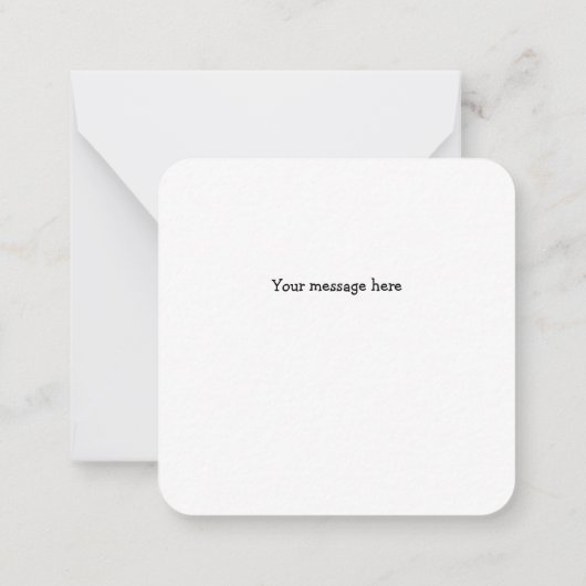 Gingerbread Man Mini Danke Note Card Mitteilungskarte (Rückseite)