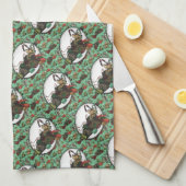 Gingerbread Man- Mint Geschirrtuch (Viertel Falte)