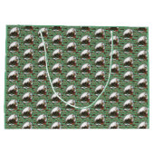 Gingerbread Man- Mint Große Geschenktüte (Rückseite)