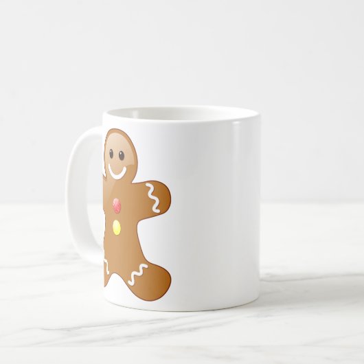 Gingerbread Man mit Kerzenhalter Kaffeetasse (Vorderseite Links)