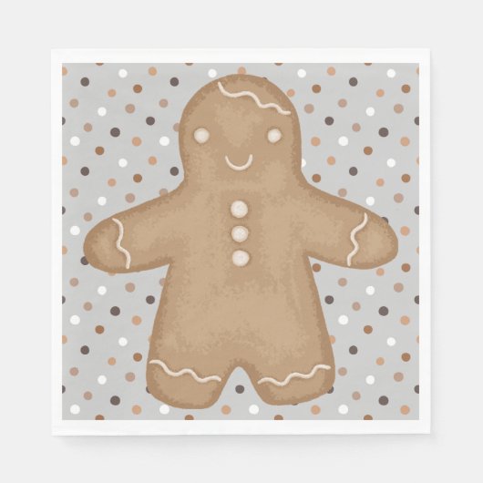 Gingerbread Man Napkins Serviette (Vorderseite)