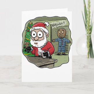 Gingerbread Man Nightmare Card Feiertagskarte