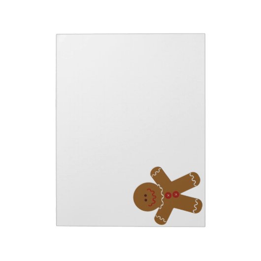 Gingerbread Man Notizblock (Rotiert)