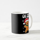 Gingerbread Man Oh Snap Christmas Funny Cookie Bak Kaffeetasse (VorderseiteRechts)