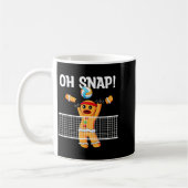 Gingerbread Man Oh Snap Christmas Volleyball Playe Kaffeetasse (Links)